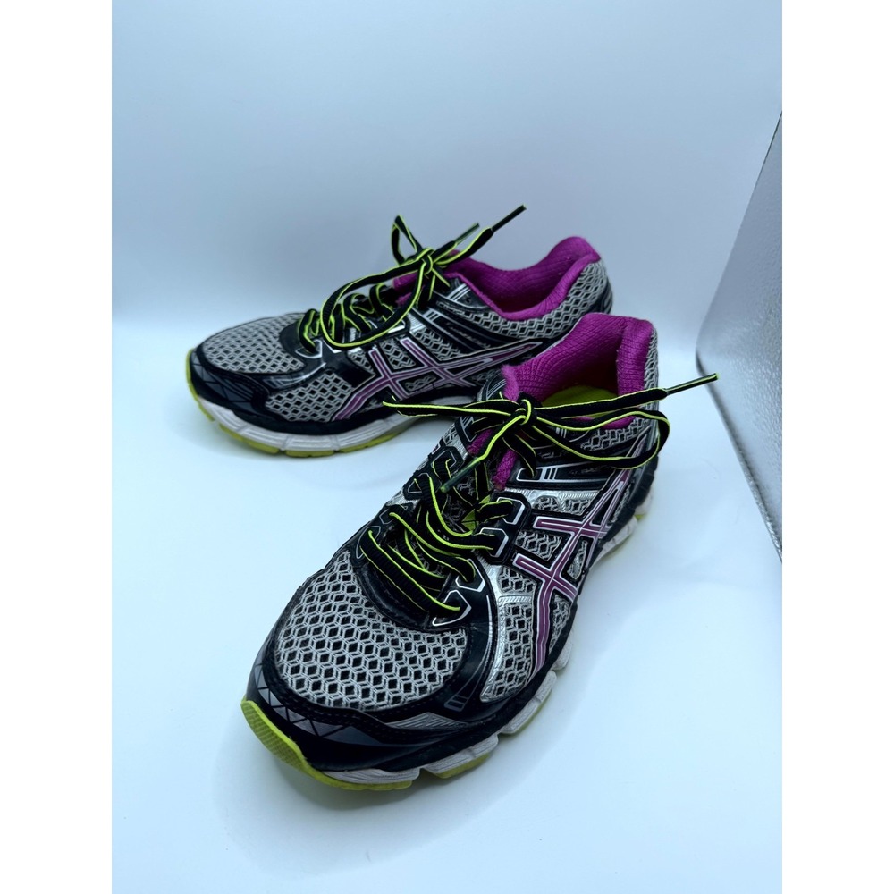 ASICS GT-2000 2 T3Q5N Women 5.5 Wide Sneaker Black Mesh Lace Up Running Shoes